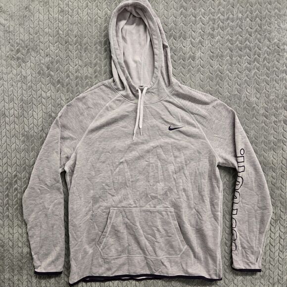 Nike Dri-Fit Hoodie Women's Size XL Purple Lilac Just Do It Gym Training Running - Picture 1 of 10